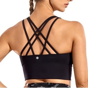 Strappy Sports bra crop top